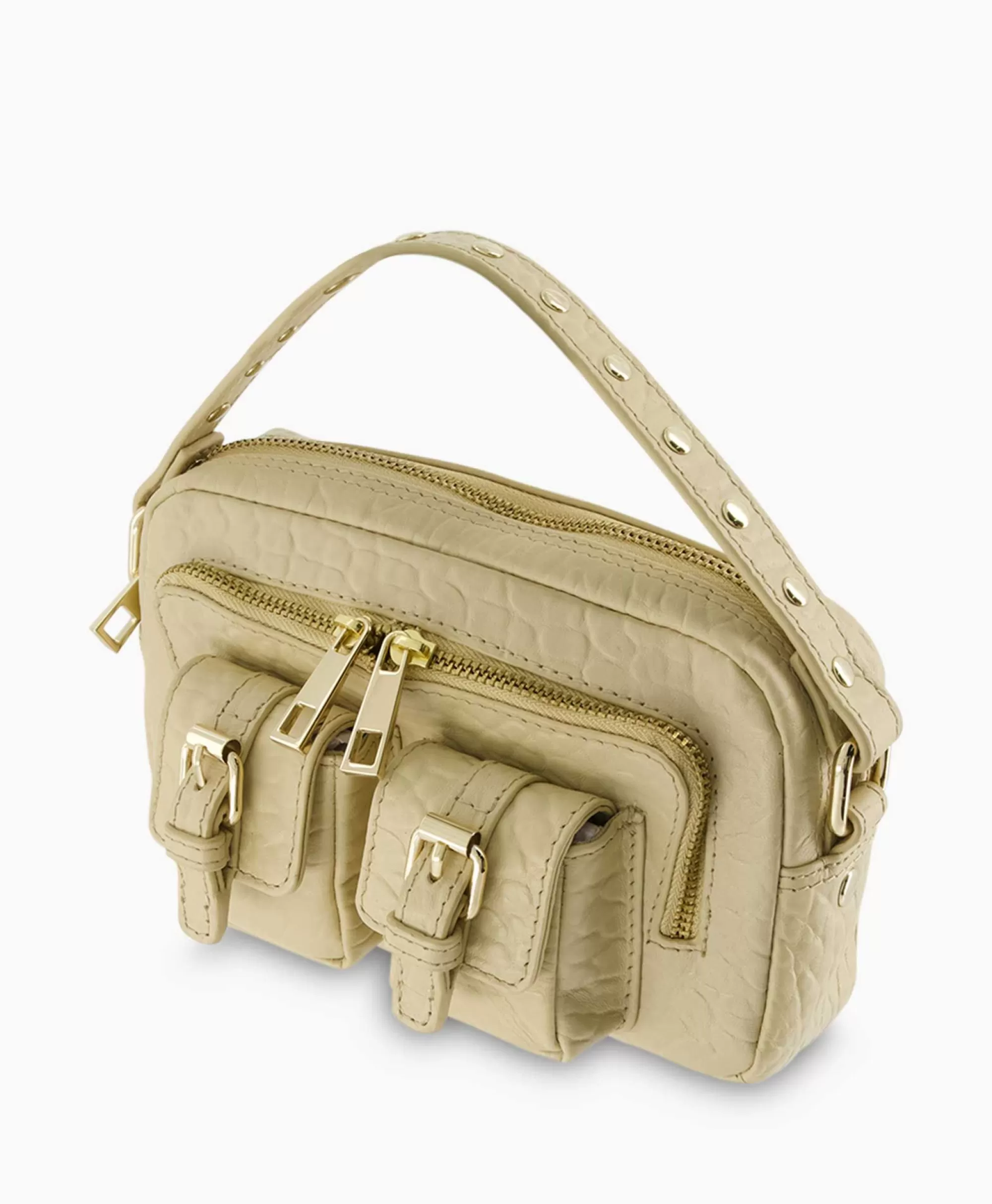 Borsa Elegante Helena con Fibbia - Design New Zealand, Colore Beige - Borse Donna Nunoo
