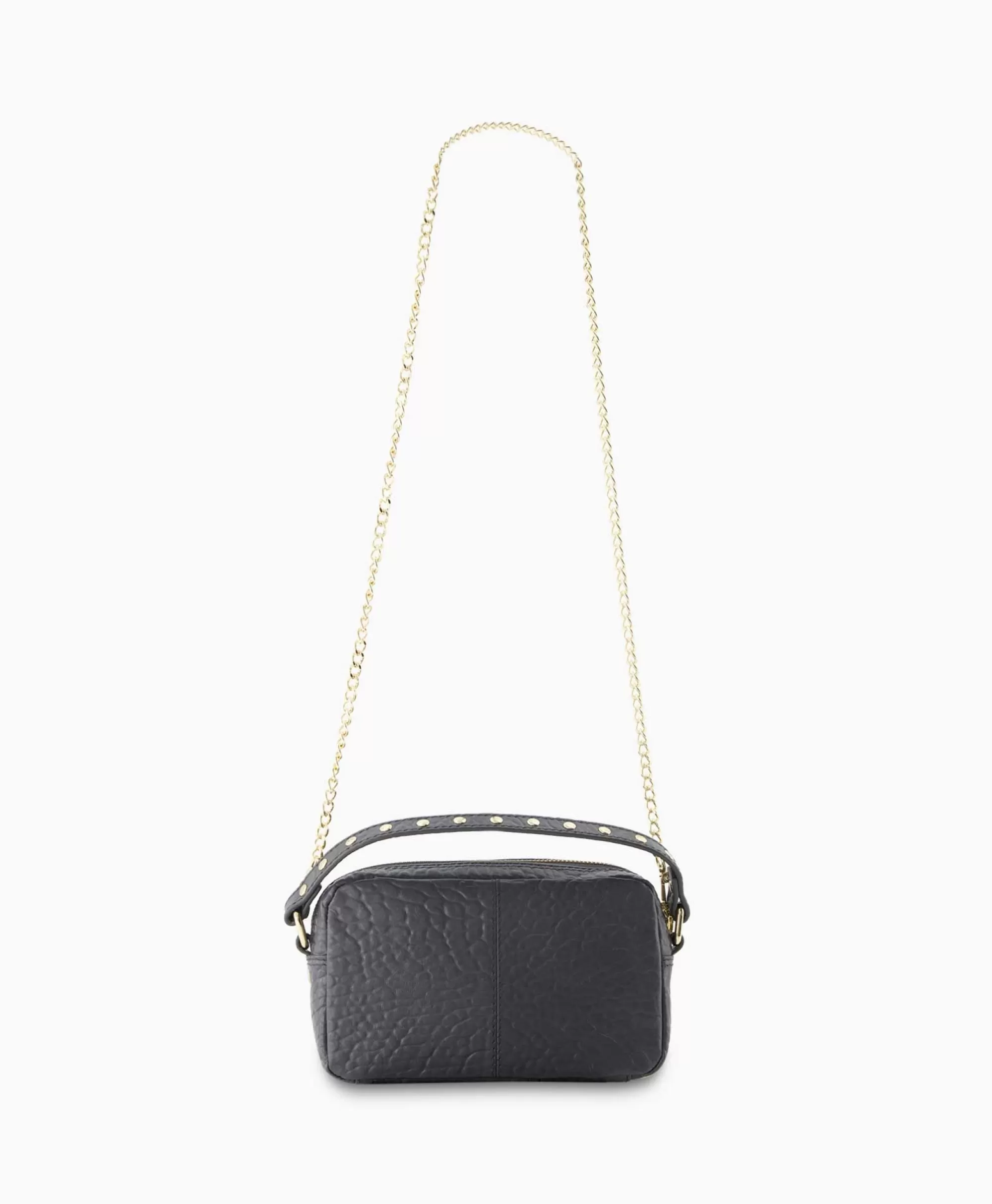 Borsa a Spalla Helena con Fibbia - Taschen Nunoo in Grigio Antracite, Design Pratico per il Giorno