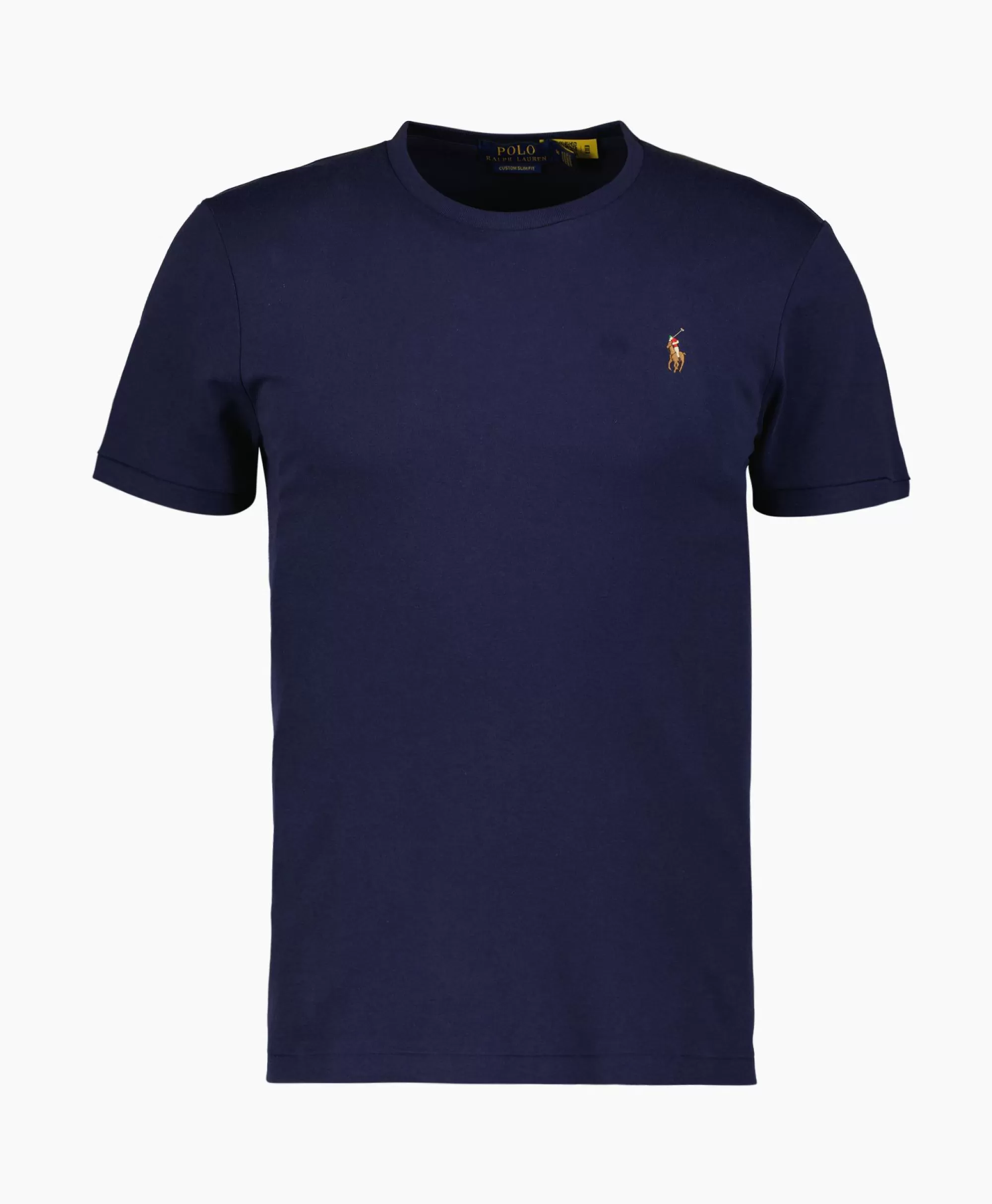 Maglietta Classica Ralph Lauren Manica Corta Essential Blu Scuro