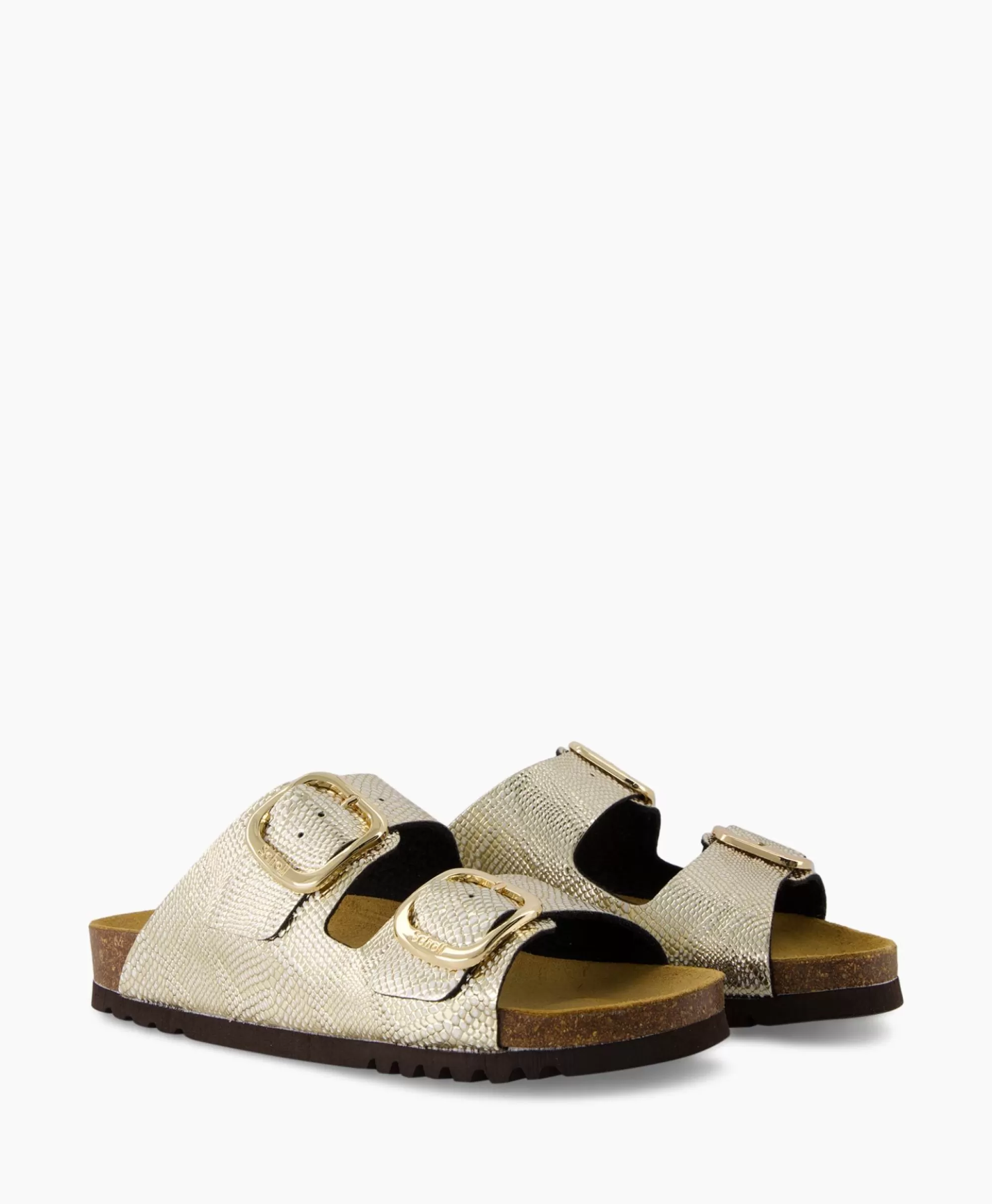Sandali Iconici Scholl in Tonalità Oro Elegante - Modello F31526 Comode e Stilose