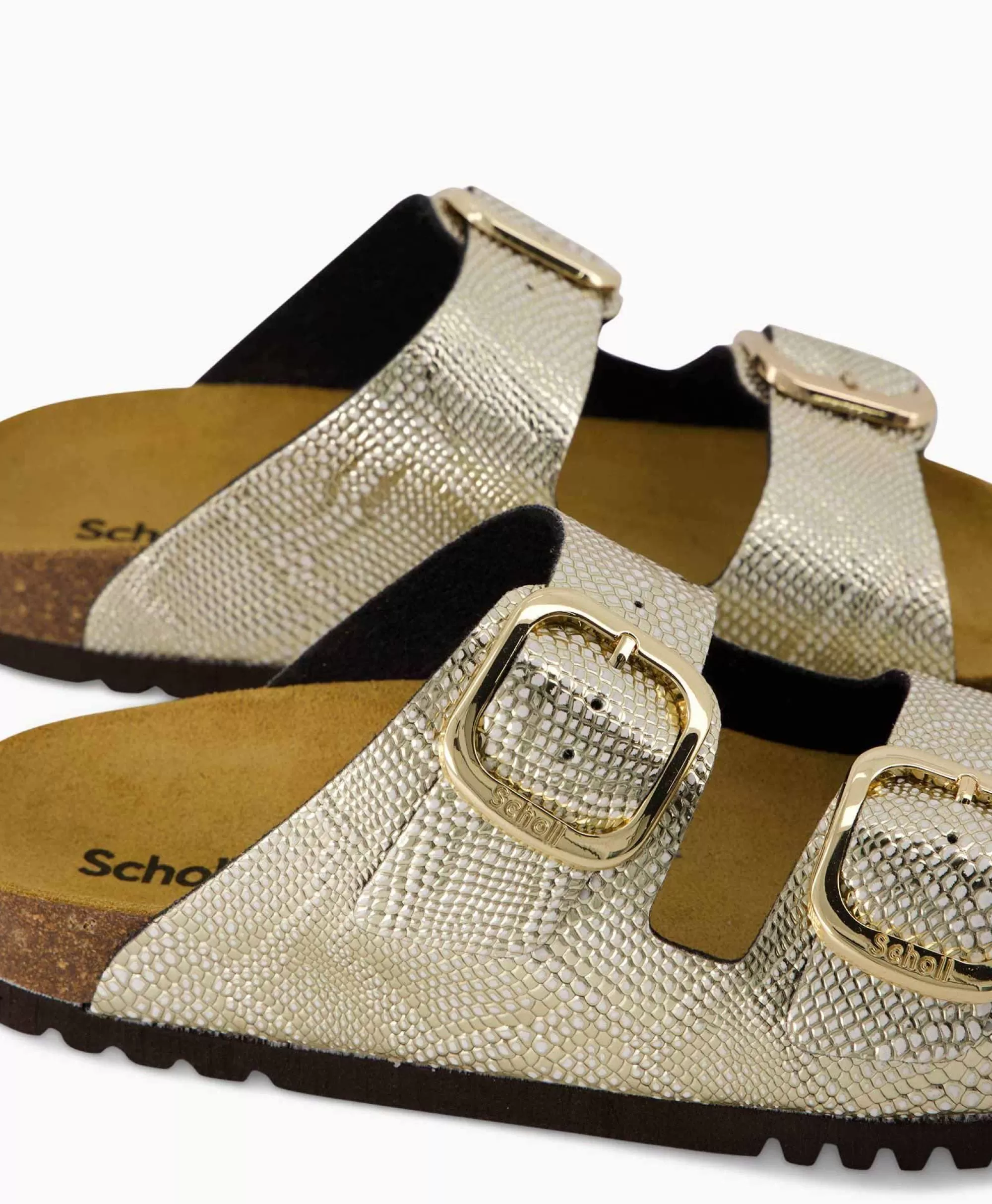 Sandali Iconici Scholl in Tonalità Oro Elegante - Modello F31526 Comode e Stilose