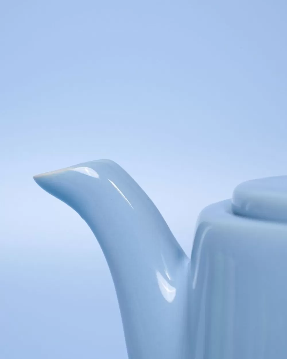 Teiera Elegante Seia in Tonalità Azzurro Chiaro con Motivi Floreali - Design Moderno per la Tua Collezione