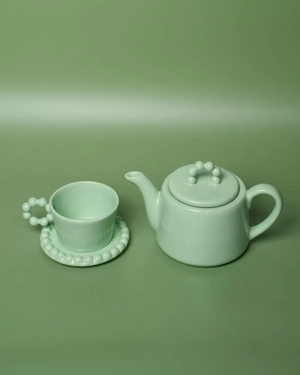 Seia - Teiera Elegante con Decorazioni Floreali e Tocco Matcha, Design Moderno per Appassionati di Tè