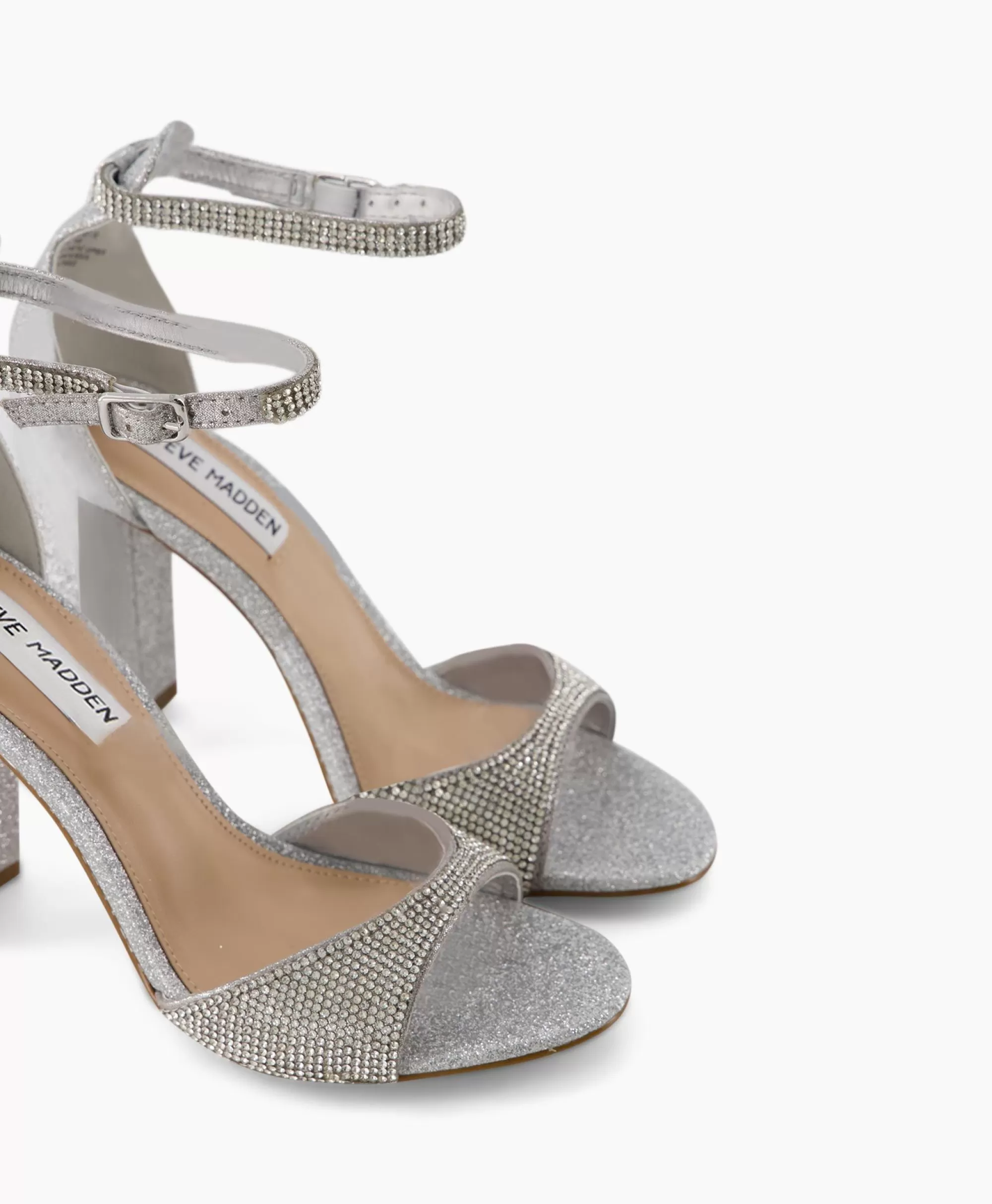 Steve Madden Sandali con Tacco Capsule-R - Design Moderno in Tonalità Argento Lucido