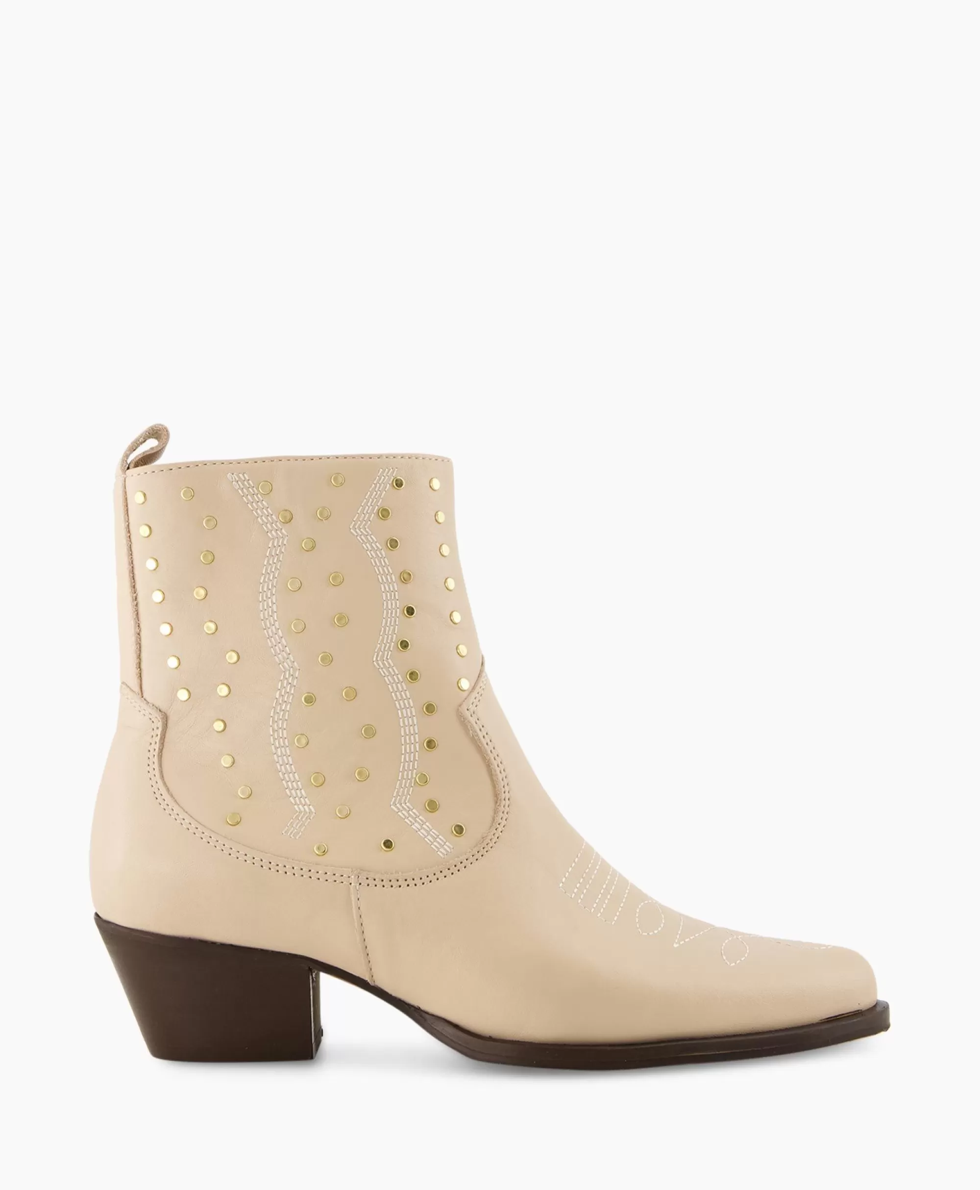 Eleganti Stivali Western in Pelle Bianco Spazzolato - Modello Toral Tl-Blues per Stile Rock & Country