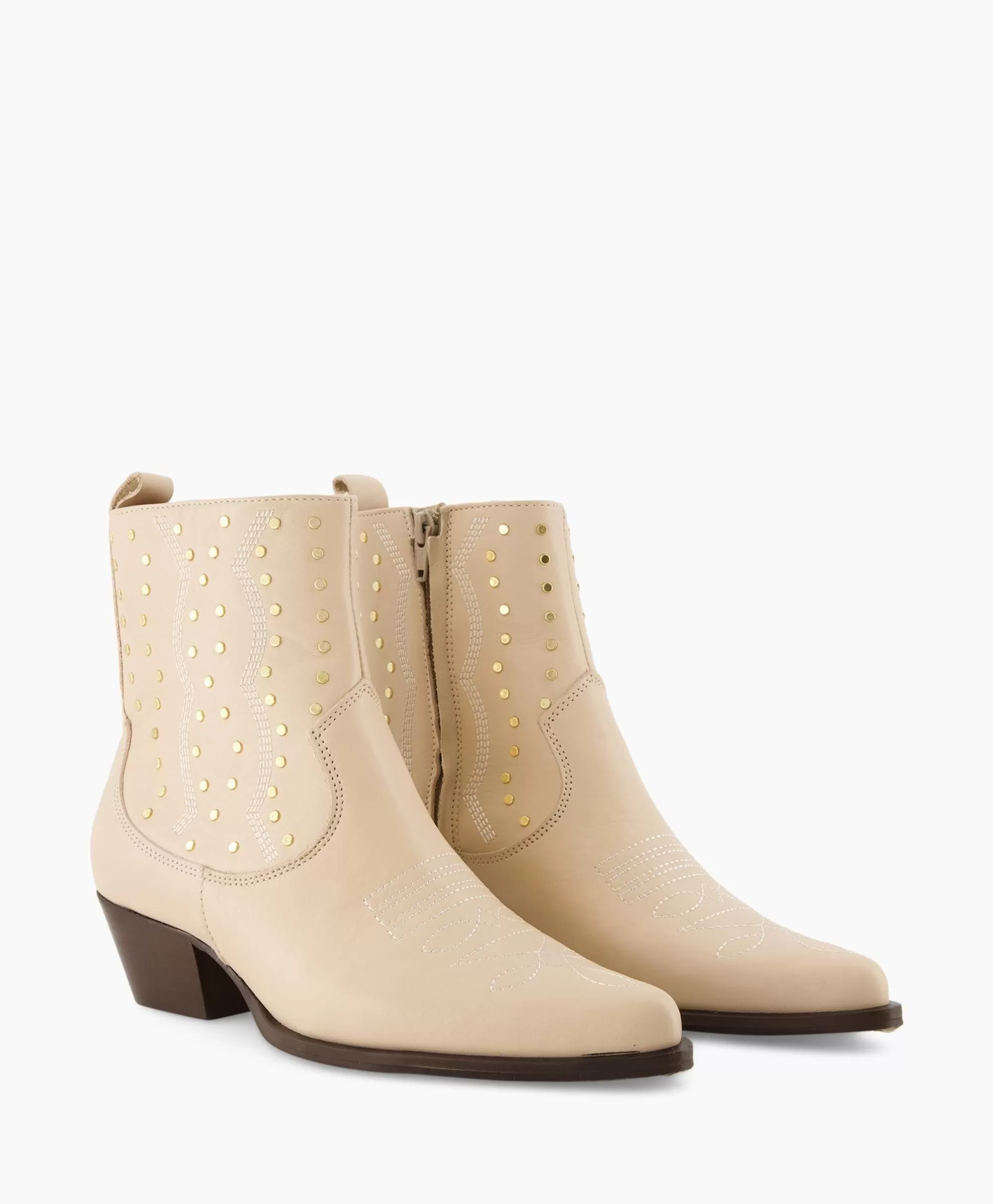 Eleganti Stivali Western in Pelle Bianco Spazzolato - Modello Toral Tl-Blues per Stile Rock & Country