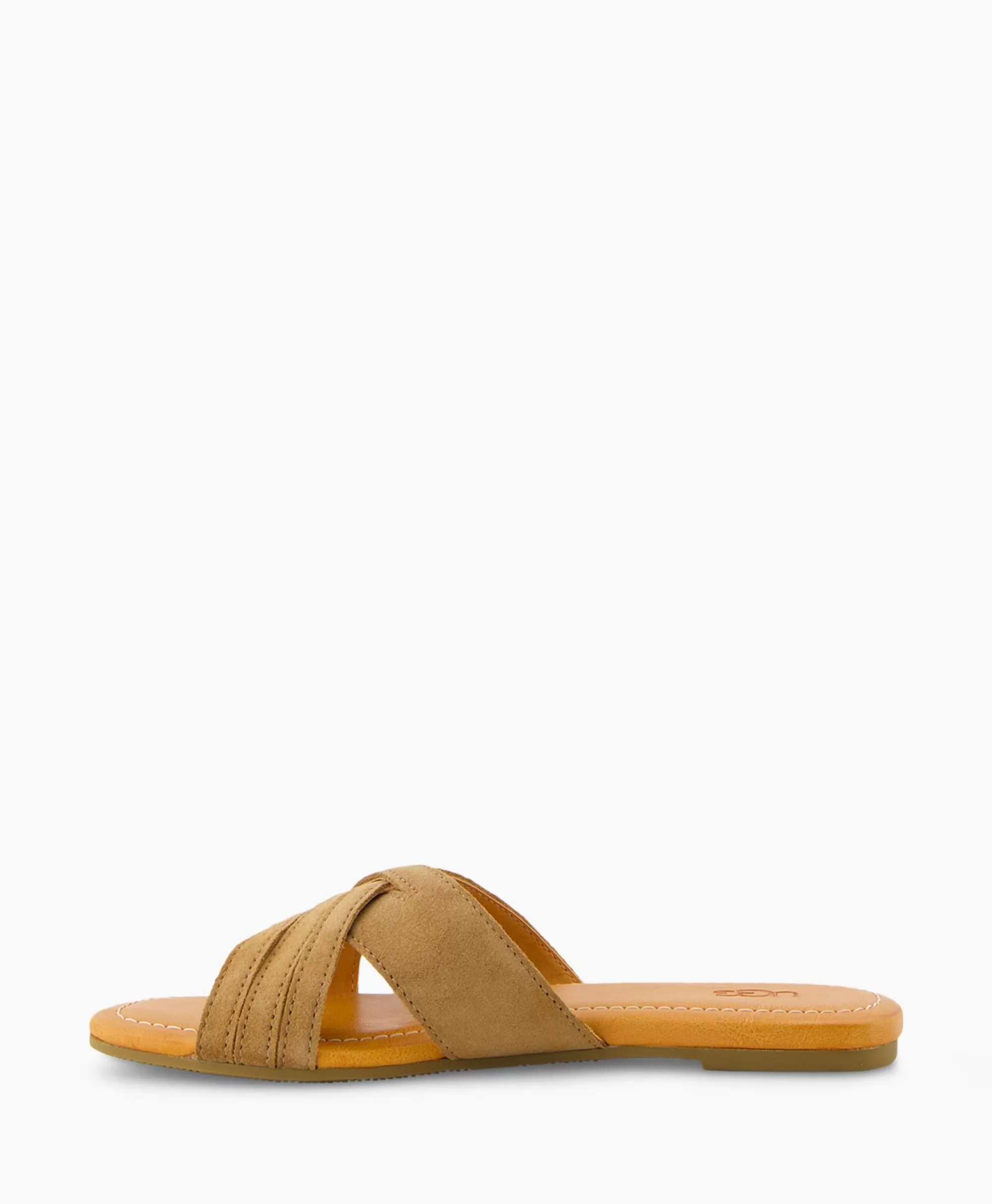 Ugg Sandali Donna Kenleigh Slide Senza Tacco in Pelle Marrone - Design Comodo con Suola Morbida