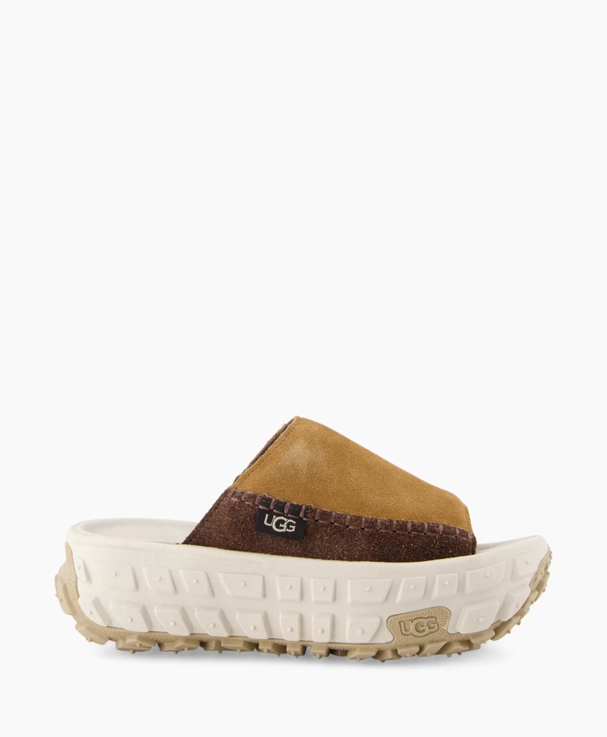 Ugg - Sandali Comodi Senza Tacco Stile Casual Venture Daze, Design Morbido in Tono Beige Chiaro