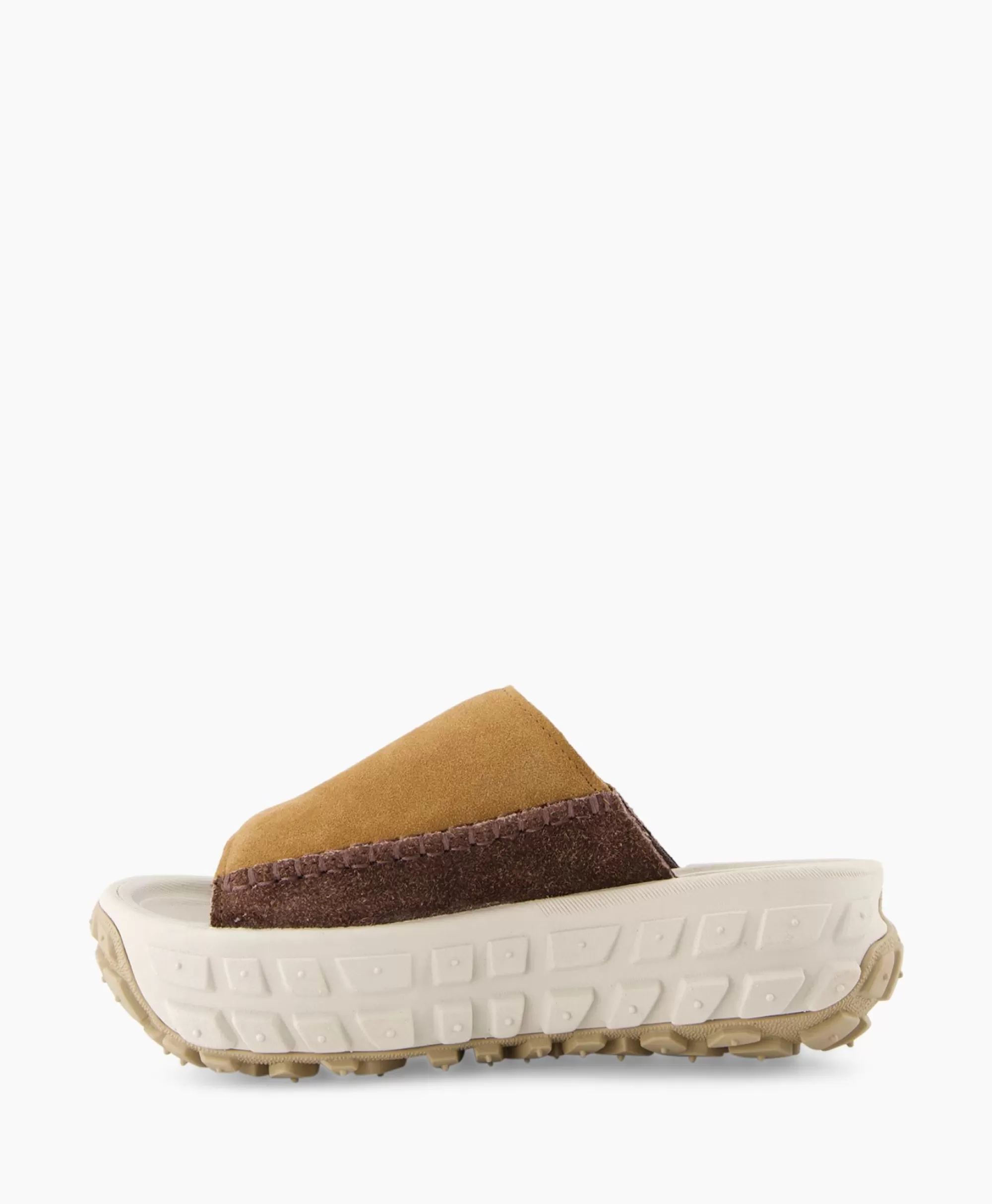 Ugg - Sandali Comodi Senza Tacco Stile Casual Venture Daze, Design Morbido in Tono Beige Chiaro