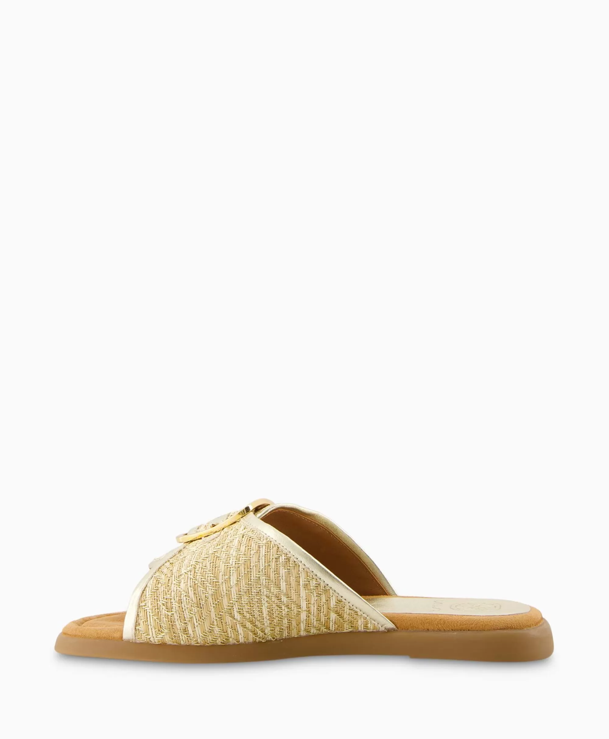 Sandali Unisa Crayyu in Pelle Oro con Tacco Basso - Design Minimalista Estate 2024