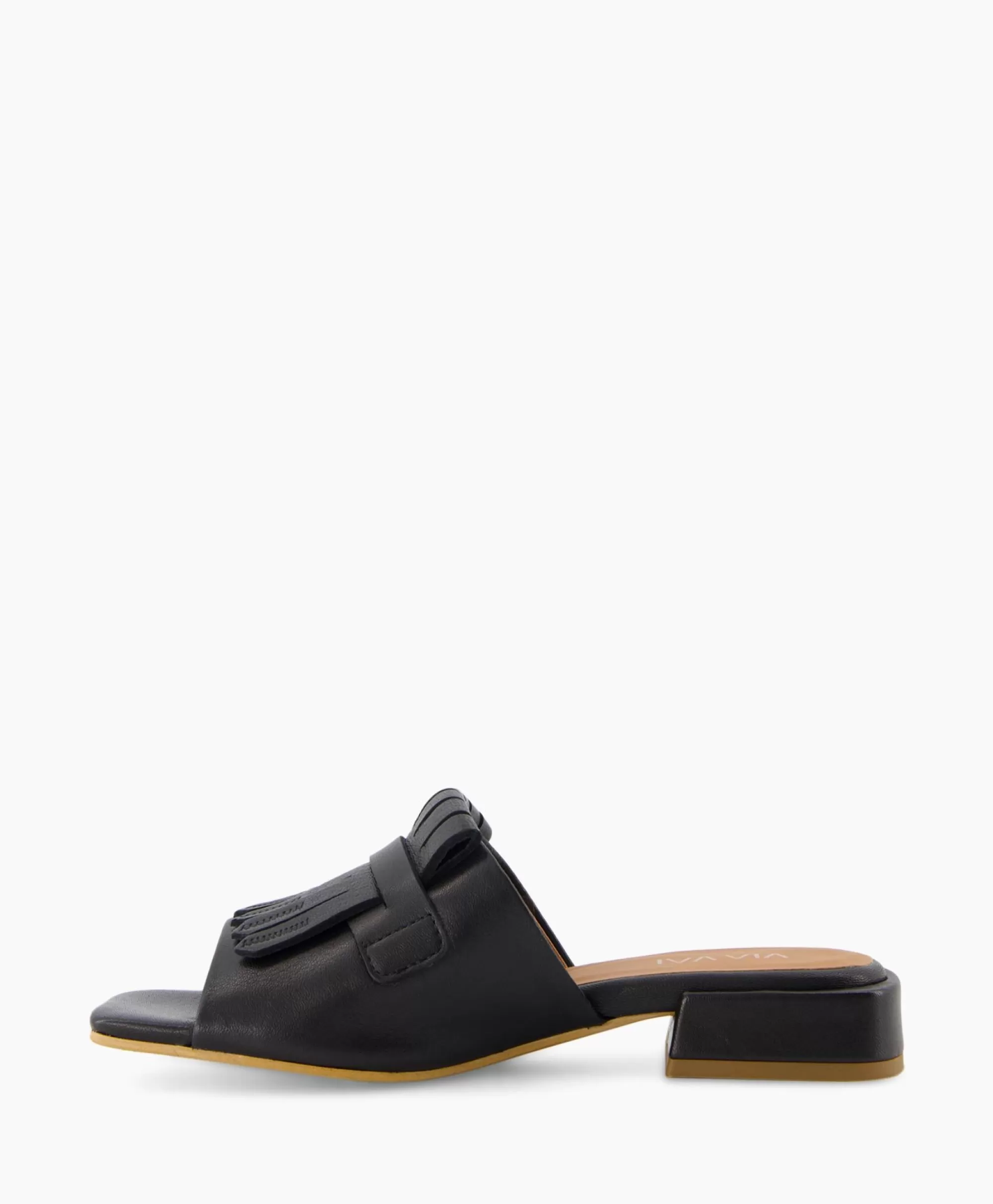 VIA VAI - Sandali con Tacco a Zanne Modello Randy in Nero, Design Moderno e Confortevole per Look Elegante