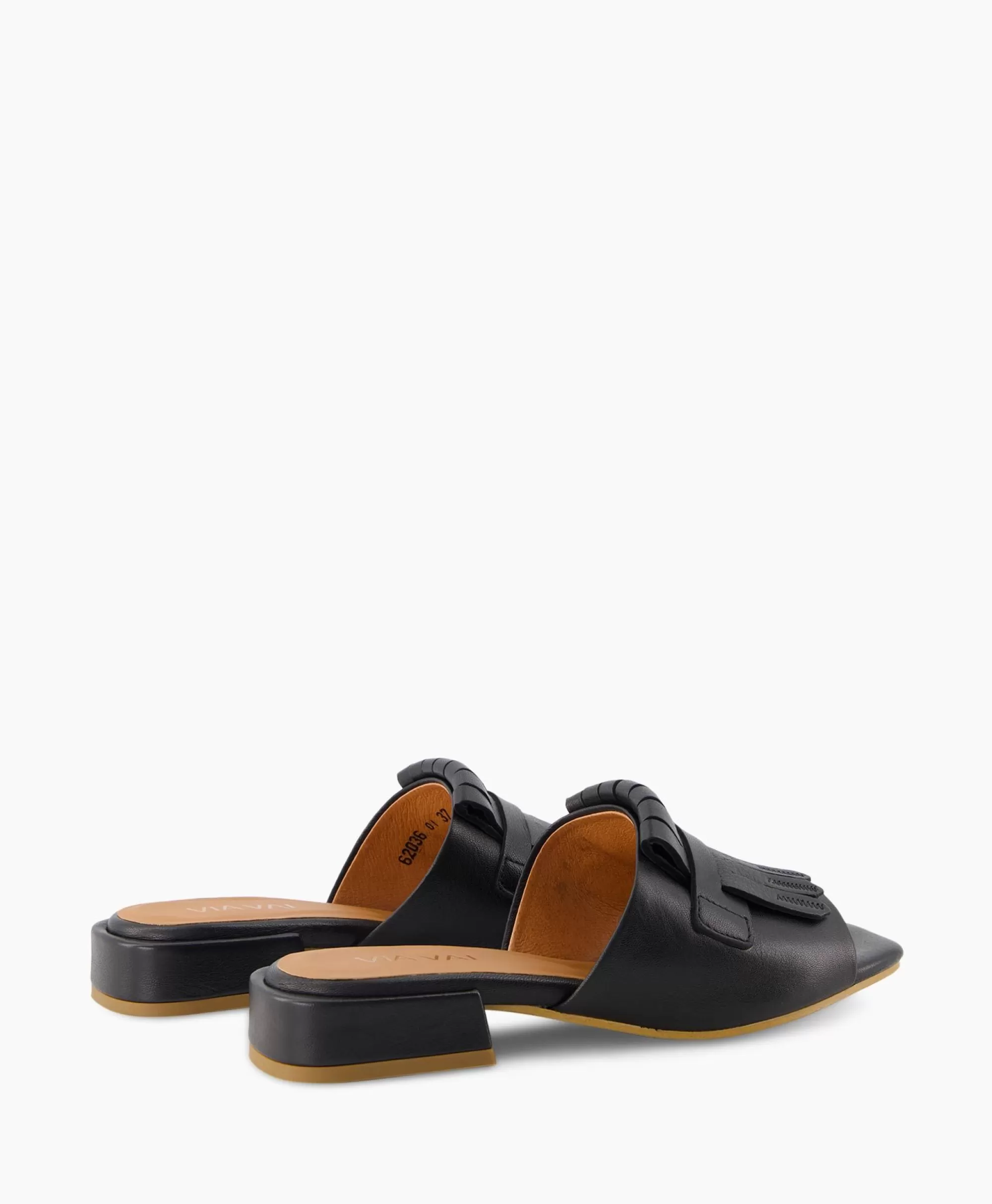 VIA VAI - Sandali con Tacco a Zanne Modello Randy in Nero, Design Moderno e Confortevole per Look Elegante