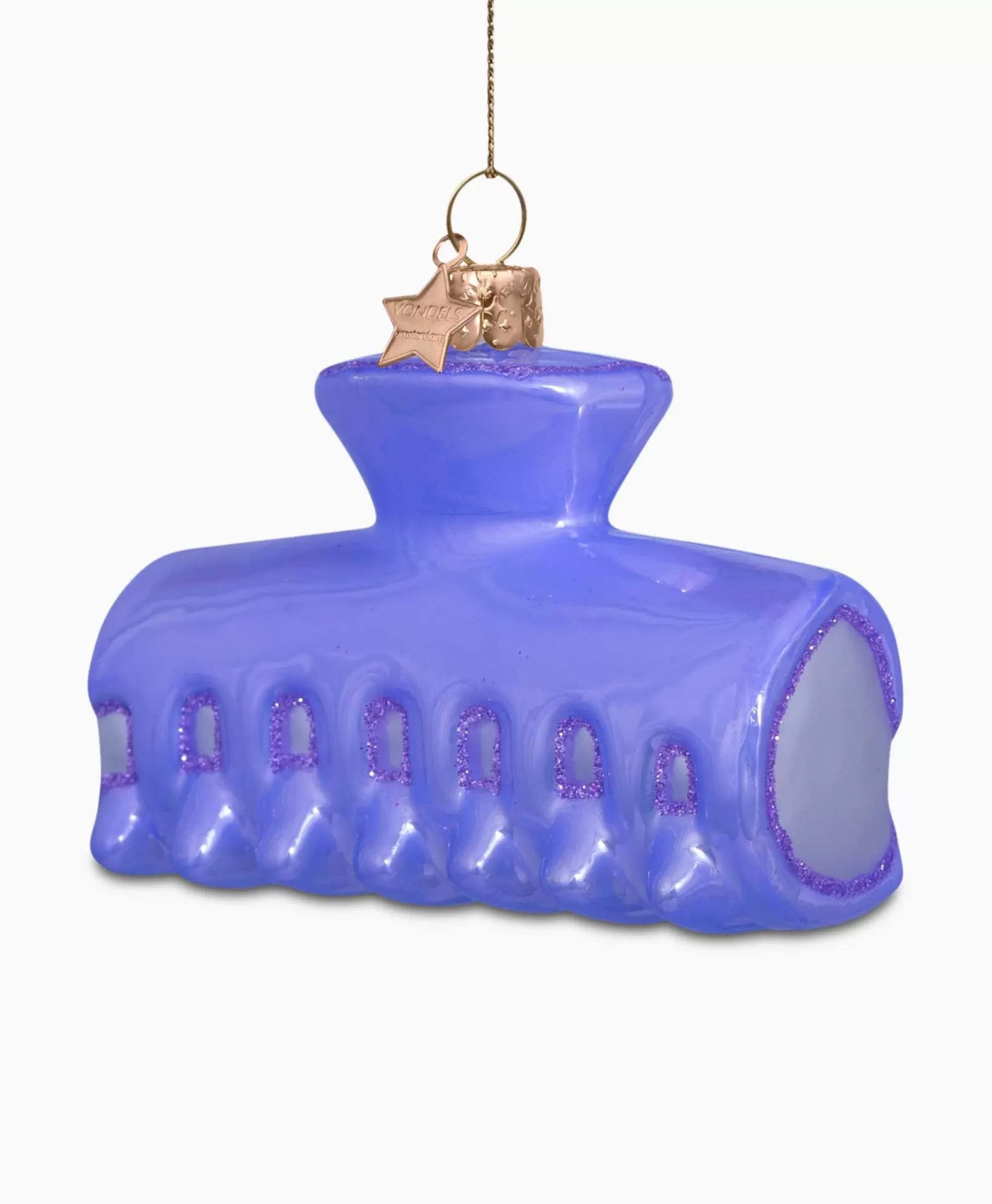 Fermaglio Capelli Elegante con Pallina Natalizia Viola - Accessorio Festivo Lifestyle Vondels