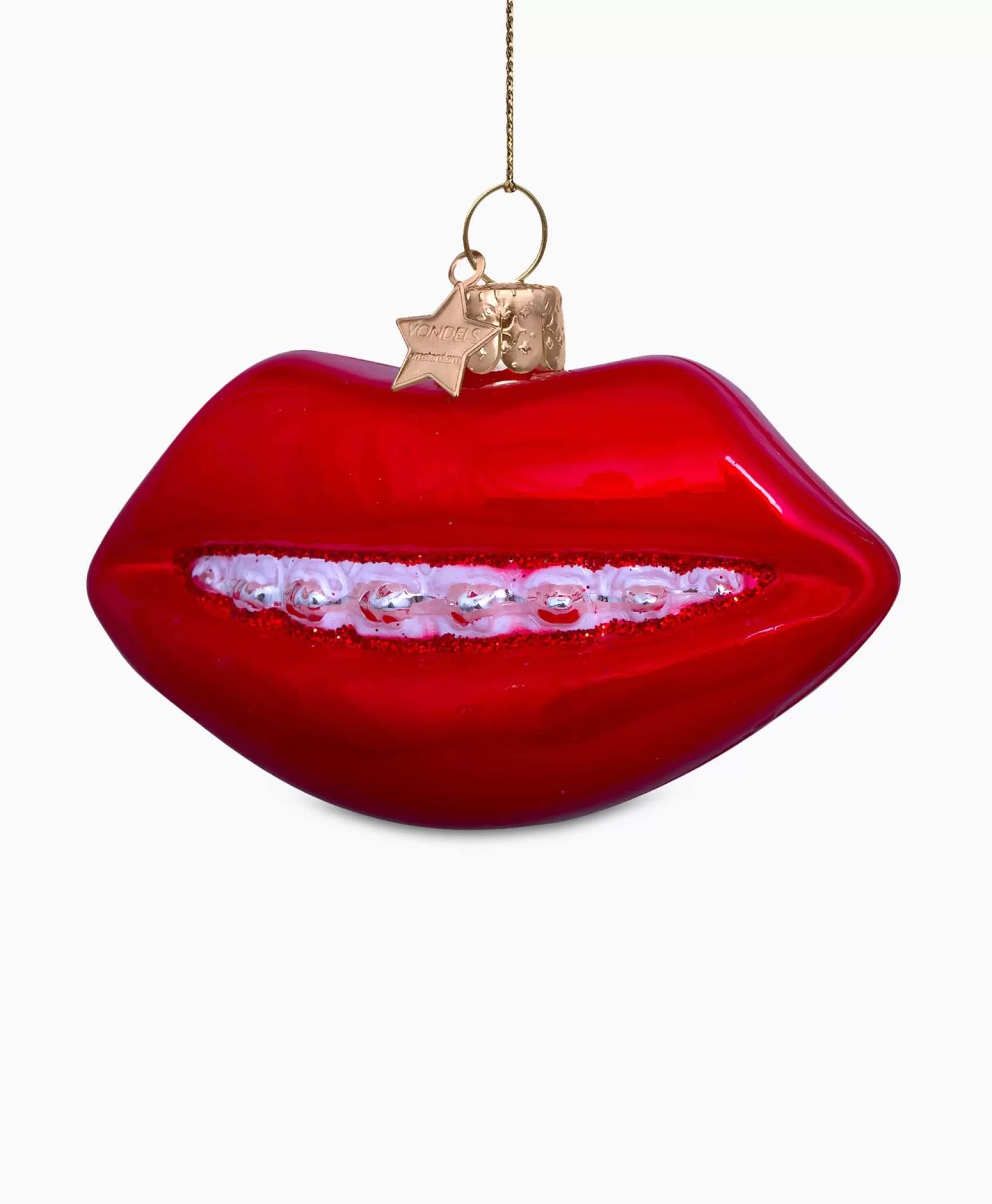 Lussuoso Gloss Labbra Rosso Festivo - Edizione Limitata Vondels per Decorazioni Natalizie