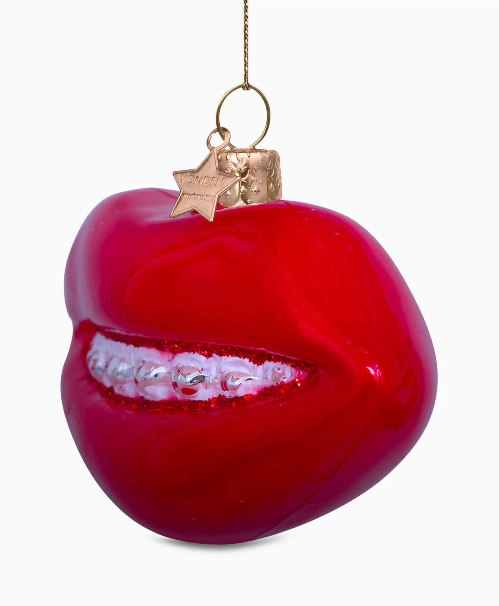 Lussuoso Gloss Labbra Rosso Festivo - Edizione Limitata Vondels per Decorazioni Natalizie