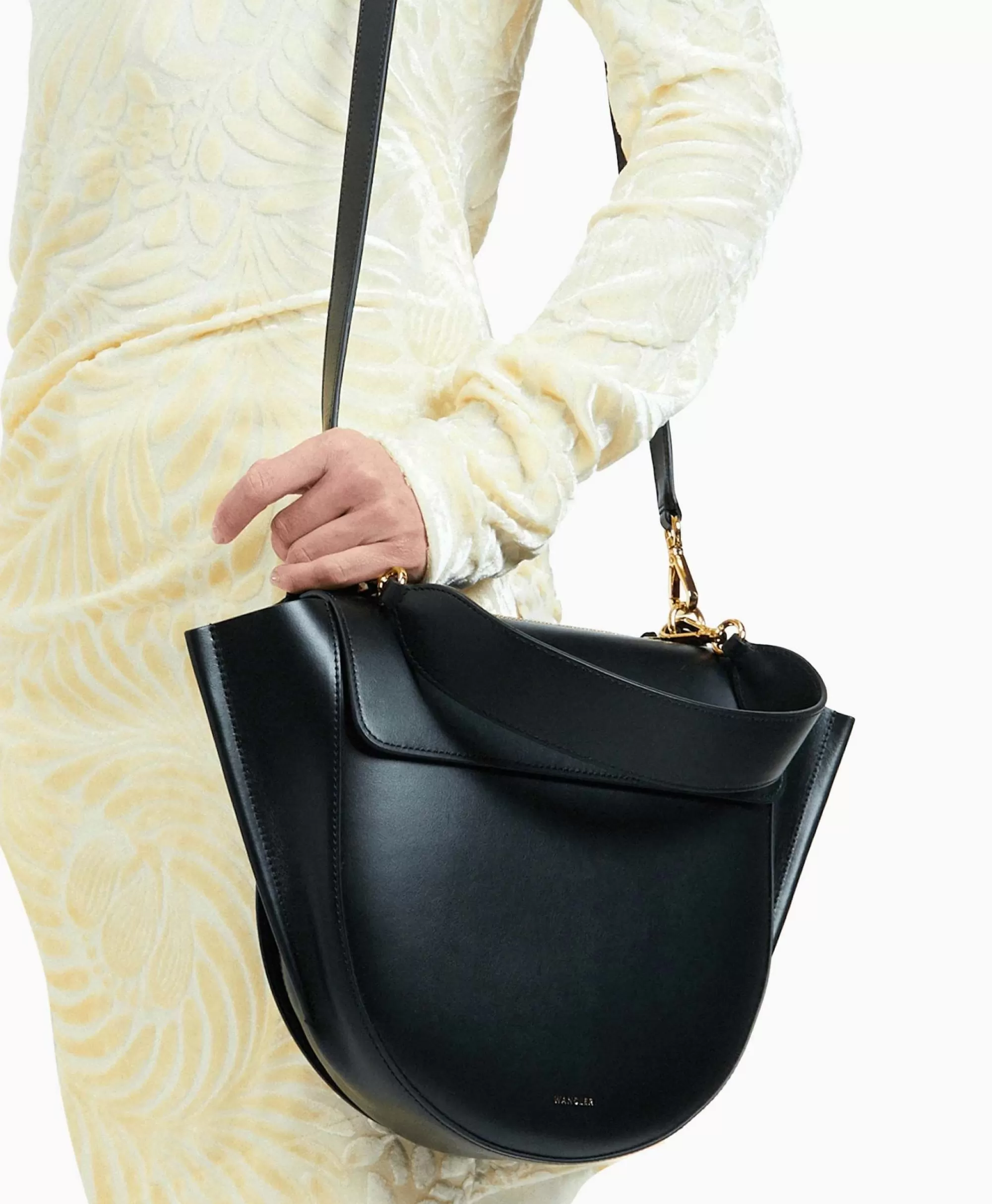 Borsa a tracolla media Hortensia in nero - Design pratico Tassen Wandler