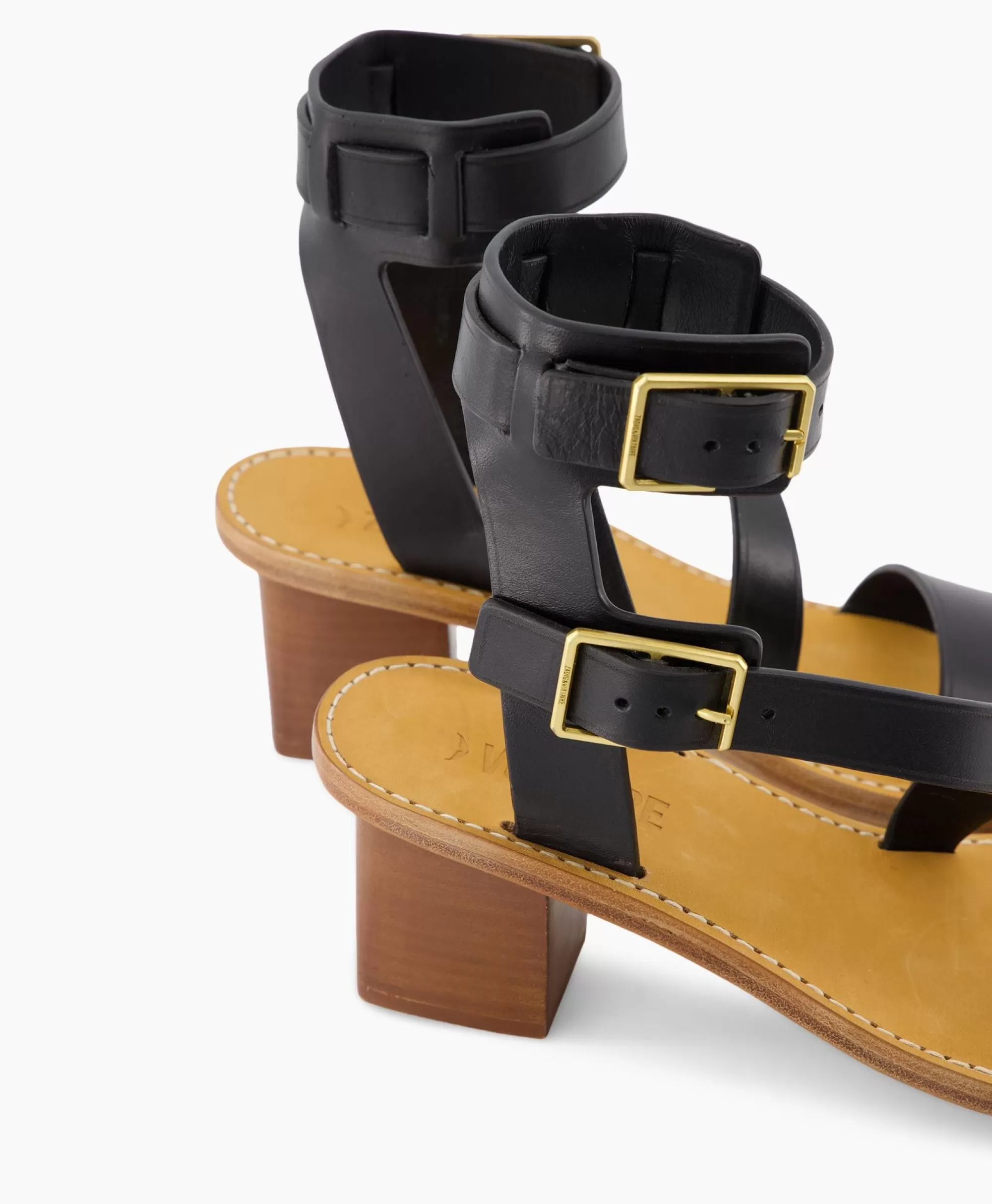 Eleganti Sandali con Tacco Zadig & Voltaire - Modello Cecilia Caprese in Pelle Nera