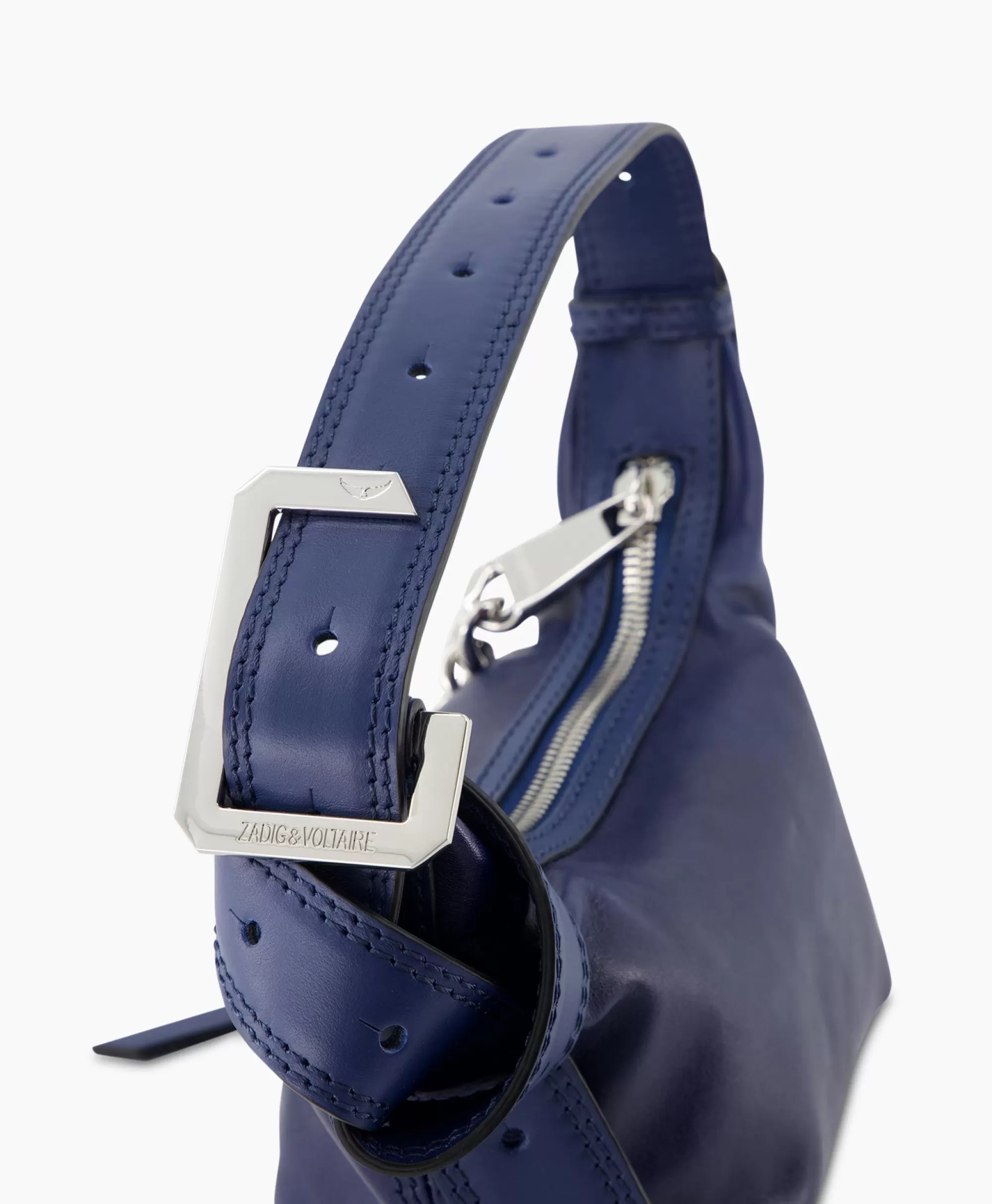 Borsa in Pelle Veg Cecilia XS di Zadig & Voltaire - Blu Scuro Elegante per Uso Giornaliero, Design Compatto Spalla/Manuale