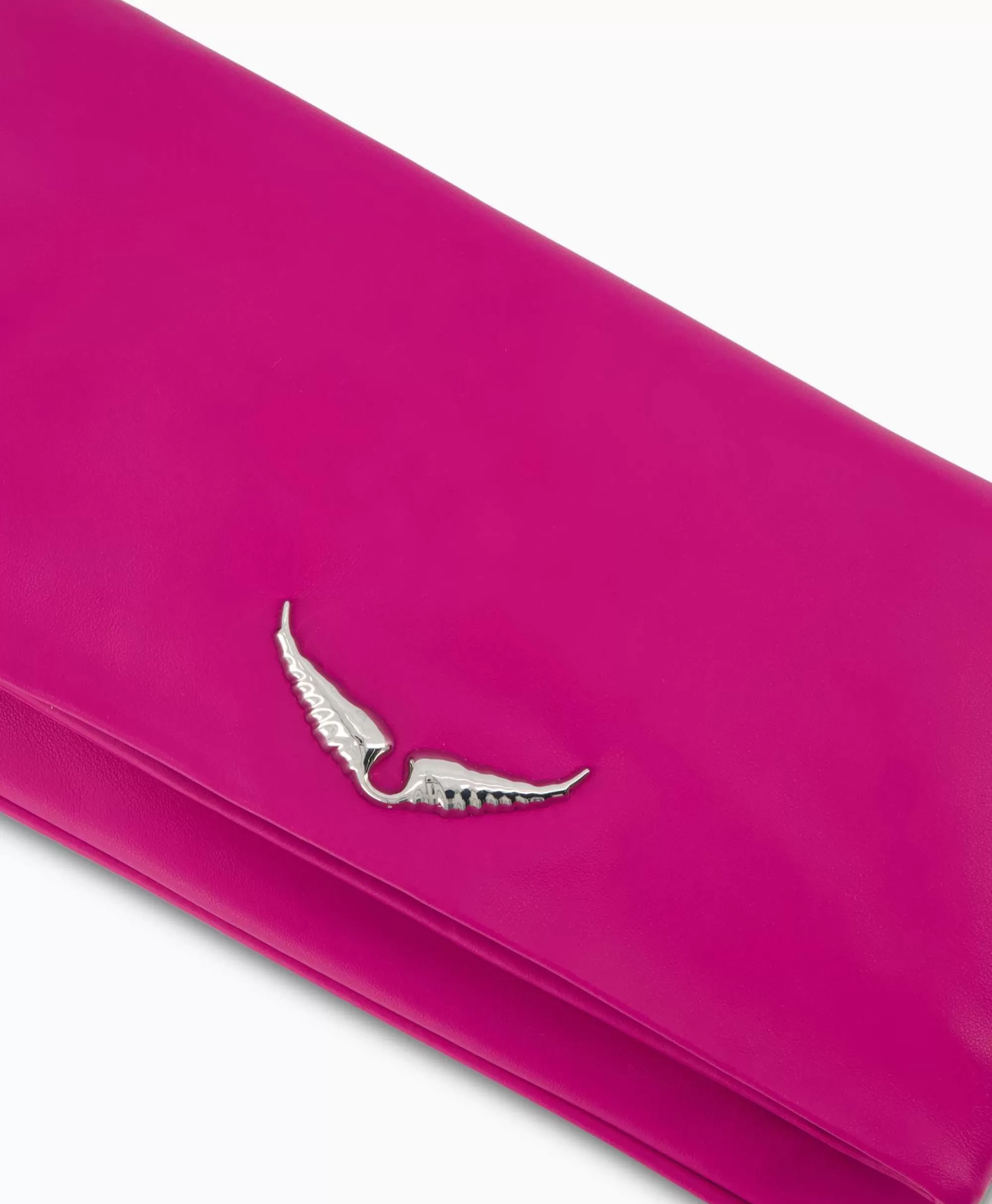 Zadig & Voltaire Borsa Elegante in Pelle Liscia di Vitello - Modello Rock Eternal, Viola - Versatile a Tracolla o a Mano